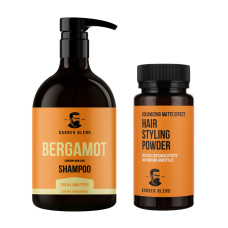 Набір шампунь та пудра Hair Styling Set Barber Blend щоденний догляд для чоловіків за волоссям, 500/25 мл
