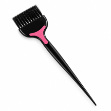 Перукарський пензель Beauty Tools з довгою щетиною для фарбування волосся, кератину, масок чорний