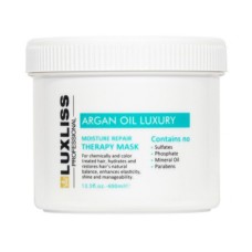 LUXLISS Argan Oil Luxury Moisture Therapy Repair Mask – органічна маска, що відновлює, 400 мл