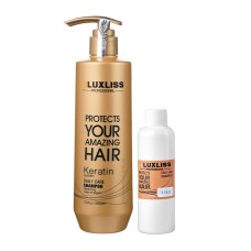 Шампунь з кератином LuxLiss Keratin Smoothing Daily Shampoo 100 мл розлив