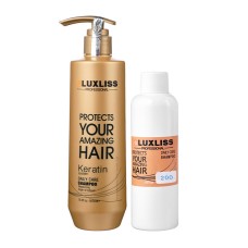 Шампунь з кератином LuxLiss Keratin Smoothing Daily Shampoo 200 мл розлив