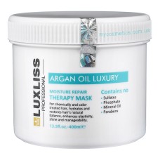 Luxliss Argan Oil Luxury Moisture Repair Therapy Mask Original увлажняющая аргановая маска для восстановления волос 400 мл.