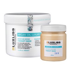 Зволожуюча арганова маска Luxliss Argan Oil Luxury Moisture Repair Therapy Mask Original для відновлення волосся 200 мл в розливі