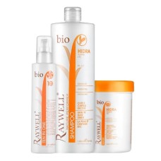 Набір Raywell Bio Hidra шампунь+маска+молочко для зволоження волосся, 2х300/100 г розлив