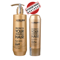 Кератиновый уход для всех типов волос Luxliss Keratin Care 500|250 мл