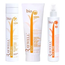Набор Raywell Bio Hidra шампунь+маска+молочко для увлажнения волос, 250/250/200 мл