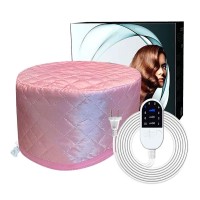 Електрична термошапка сушуар Happy Hair Lux Spa Cap для масок, ламінування і лікування волосся рожева