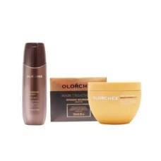 Набор для интенсивного питания и увлажнения волос Olorchee, шампунь и несмываемая маска 300/250 мл