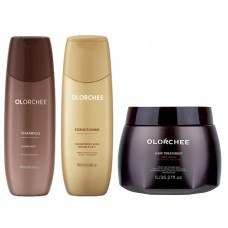 Набор Olorchee Moisture Care шампунь, кондиционер и маска для питания и увлажнения сухих волос, 2×300/500 мл
