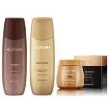Набор Olorchee Moisture Hydro Spa Care шампунь, кондиционер и маска для увлажнения волос, 2×300/500 мл