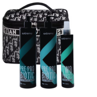 Комплексний набір для жирного волосся та проти лупи Extremo Pre-Pro Biotic з косметичкою у подарунок, 2х500/250 мл