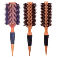 Набор профессиональных термобрашей My Cosmetics с комбинированной щетиной, деревянной ручкой, 25 см