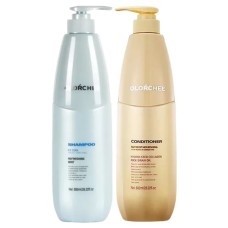Набор Olorchee Ice Cool DUO шампунь и кондиционер для нормальных и жирных волос 2x800 мл