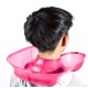 Профессиональный косметический воротник-лоток для завивки, окрашивания волос пластиковый для колориста розовый