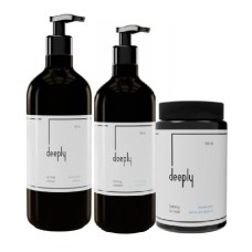 Набір Deeply Hydrating шампунь+маска+кондиціонер для зволоження волосся, 3х1000 мл