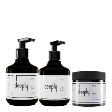 Набір Deeply Hydrating шампунь+маска+кондиціонер для зволоження волосся, 2х250/300 мл