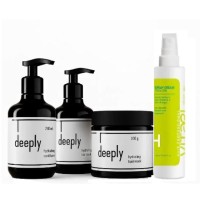 Набір deeply hydrating QUAD шампунь, кондиціонер, маска, спрей Vitael для живлення та зволоження волосся 2х250/300/150 мл