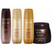 Набір Olorchee Nourshing Moisture QUAD-2 шампунь, кондиціонер, маска, крем для живлення та відновлення волосся 3х300+500 мл