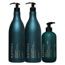 Набір Raywell B.IO Curly Control шампунь, кондиціонер, крем для кучерявого волосся 1000+1000+200 мл