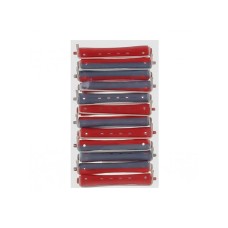 Бигуди-коклюшки для завивки волос набор 12 шт диаметр 11 мм YRE (красно-синие)