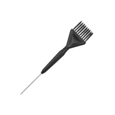 Кисточка для окрашивания волос с металлическим хвостиком 22х4 см черная