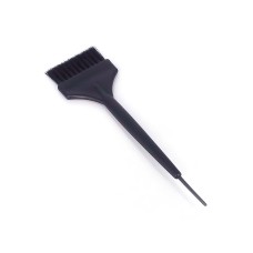 Щіточка пензлик для нанесення фарби, масок на волосся з пластиковим шпикулем 20 см чорна