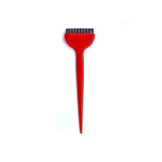 Профессиональная кисть для нанесения кератина и краски для волос М2 с короткой щетиной 10 мм широкая, красная