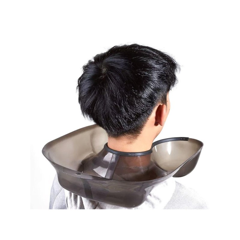 Профессиональный косметический воротник-лоток для завивки, окрашивания волос пластиковый для колориста чорный