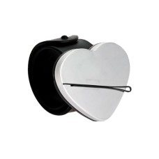 Перукарський магнітний браслет-тримач для шпильок, невидимок Серце чорне