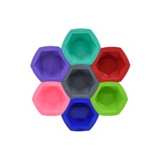 Набір мисочок для фарбування соти Rainbow 200 мл 7 в 1 Веселка-2 з кріпленням кольорові в коробці