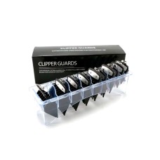 Набір універсальних насадок для машинки для стрижки волосся з металічною кліпсою чорні 10 штук, 1,5-25 мм