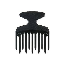 Гребінь для кучерявого і густого волосся Afro Hair picker пластиковий чорний 128 мм (HS 80239)