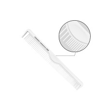 Гребень для стрижки волос Toni & Guy Carbon Antistatic Comb комбинированный антистатический карбоновый белый (06900)