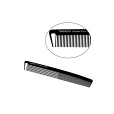 Гребінець для стрижки волосся Toni & Guy Carbon Antistatic Comb комбінований антистатичний карбоновий (06925)