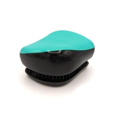 Гребінець для волосся Tangle Teezer Compact матовий чорно-бірюзовий