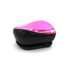 Гребінець для волосся Tangle Teezer Compact глянсовий чорно-рожевий