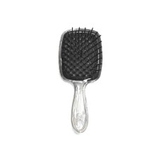 Janeke Продувная широкая расческа для укладки волос и сушки феном Superbrush Plus Hollow Comb прозрачная ручка