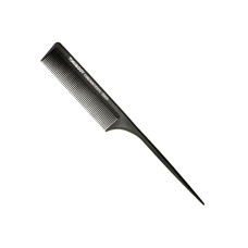 Тонкий карбоновий антистатичний гребінець Toni&Guy з тонкою ручкою, чорний (06600)