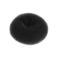 Валик-бублик для создания причесок, дульки рельефный черный