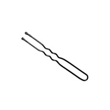 Заколки для волос Hair Pins волнистые 65 мм черные