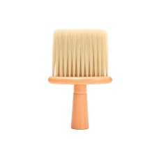 Щітка-змітка волосся з шиї після стрижки для перукаря барбера овальна натуральна довга щетина, 14,7 см
