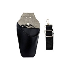 Чехол-кобура для парикмахерских инструментов, ножниц TB 98239 поясная черная искусственная кожа 220х110 мм