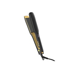 Професійна прасочка Hair Titanium для волосся з титановими пластинами LCD-екраном для кератину 250С (чорна)