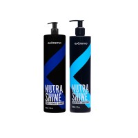 Набор Extremo Nutra Shine шампунь и кондиционер для деликатного очищения и питания волос (EX240/EX241) 2х200 мл разлив