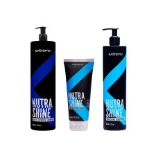 Набор Extremo Nutra Shine шампунь, кондиционер, крем для деликатного очищения и питания волос (EX240/EX241/EX242) 500/500/200 мл