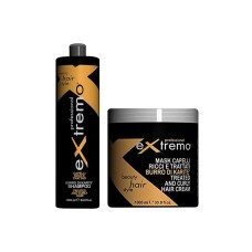 Набор Extremo Treated and Curly Hair шампунь и маска для поврежденных и вьющихся волос (EX411/EX409)