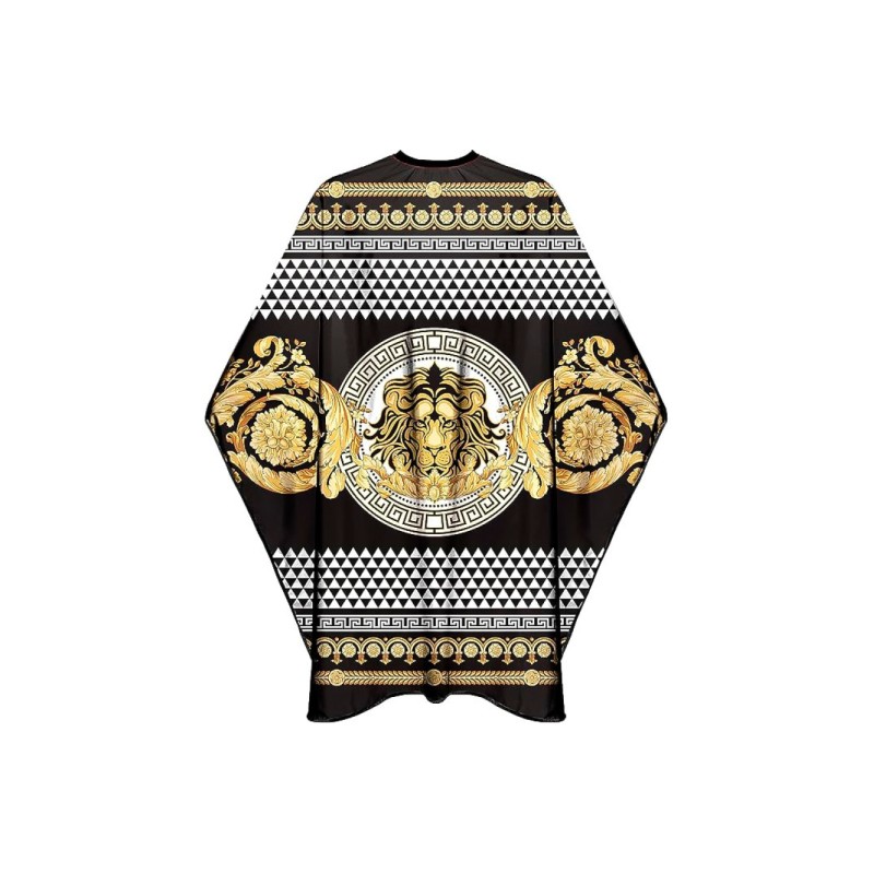 Парикмахерская накидка-пеньюар для клиента Barber Golden Lion водостойкий нейлон 140х160 см