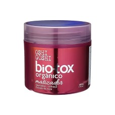 Ботокс з антижовтим ефектом Oshi Goshi Bio-Tox Organico Matizador Queratina Extrato de Acai для розгладжування освітленого волосся, 480 г